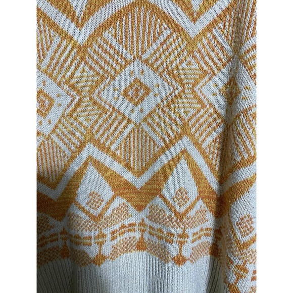 Bohemian Cropped Long Sleeve Sweater Women L Tan/brown Earthbound Earthy - Picture 5 of 9